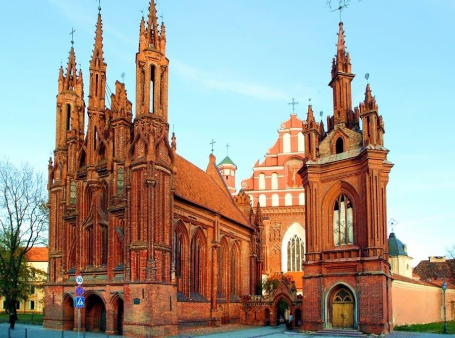 Cozy Apartment In Gothic Style House In The Heart Of The Old Town VNO Exteriér fotografie